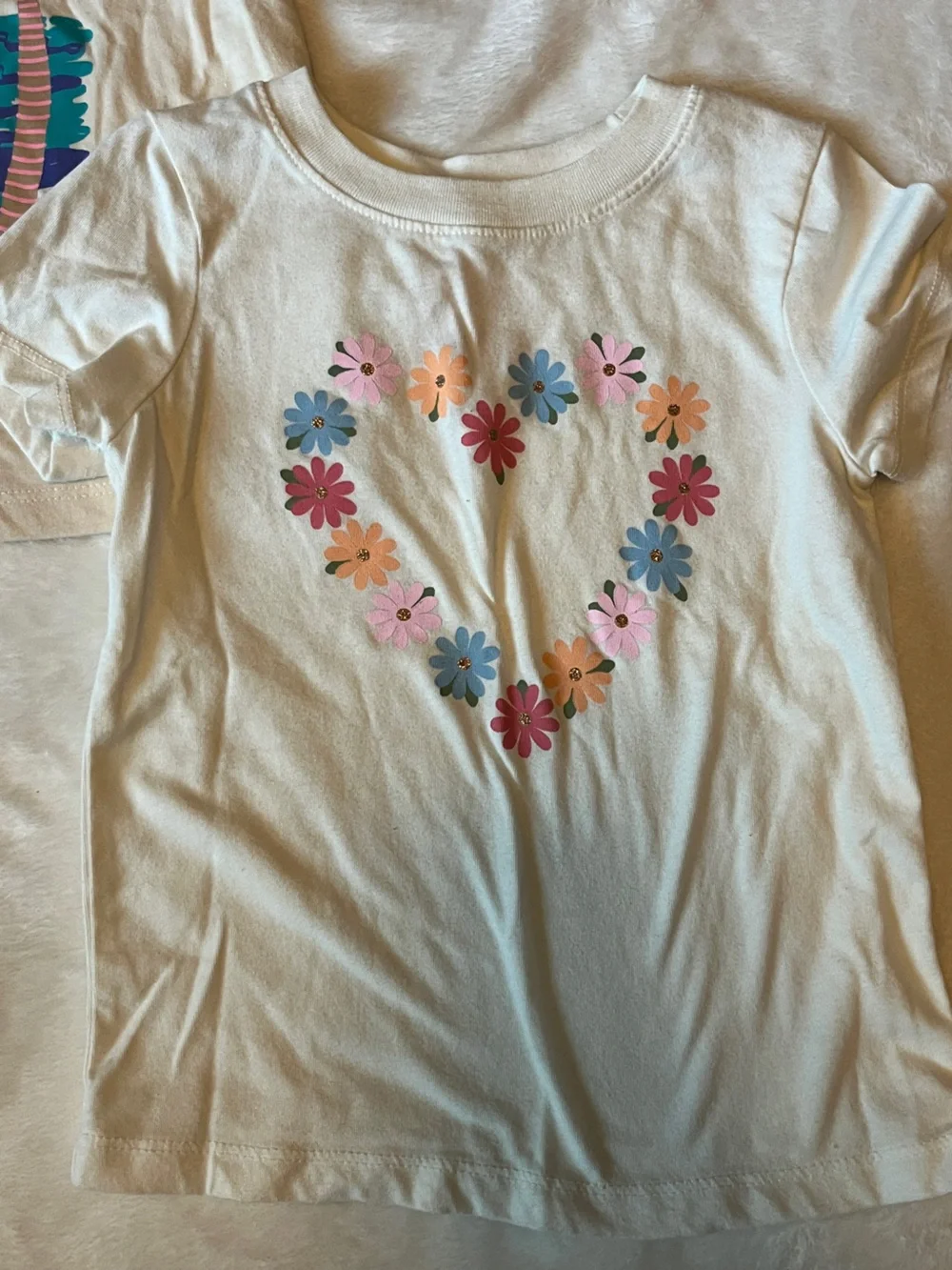 3 Shirt Bundle Kids Cream/White with multiple designs